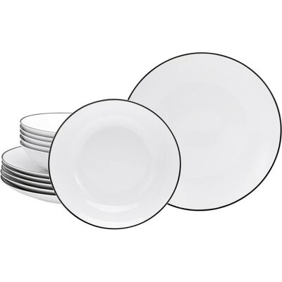 CreaTable, Set de vaisselle, Service de table (12 pcs) - Publicité CreaTable, Set de vaisselle, Service de table (12 pcs) - Publicité