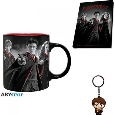 ABYstyle Harry Potter GiftSet Tazza/Portachiavi/Notebook Group, Tasse, Multicolore - Publicité ABYstyle Harry Potter GiftSet Tazza/Portachiavi/Notebook Group, Tasse, Multicolore - Publicité