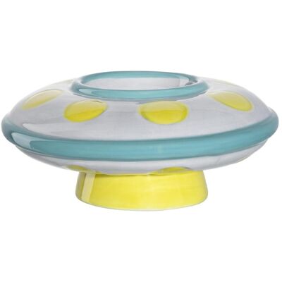 Leonardo Coque d'oeuf pour enfant Avventura UFO, jaune/turquoise/blanc, Coquetier, Multicolore - Publicité Leonardo Coque d'oeuf pour enfant Avventura UFO, jaune/turquoise/blanc, Coquetier, Multicolore - Publicité