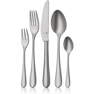 WMF Merit Besteck-Set, 66-teilig, Cromargan protect, sandgestrahlt, Couverts, Gris - Publicité WMF Merit Besteck-Set, 66-teilig, Cromargan protect, sandgestrahlt, Couverts, Gris - Publicité