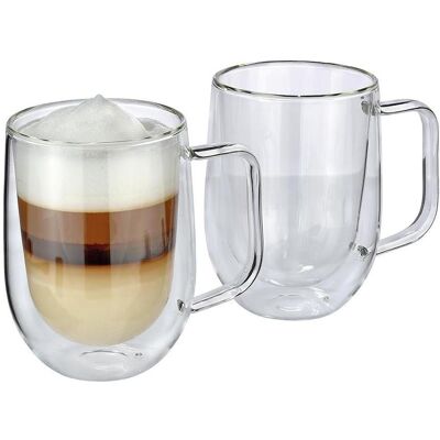 Cilio Verre à latte macchiato Veneto - lot de 2, Tasse, Transparent - Publicité Cilio Verre à latte macchiato Veneto - lot de 2, Tasse, Transparent - Publicité