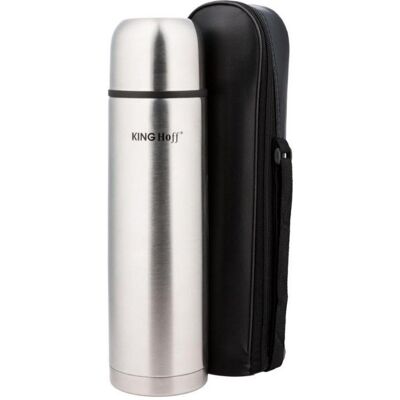 Kinghoff Termos turystyczny KH-4052 0.5 l Srebrny, Carafe isotherme, Argent - Publicité Kinghoff Termos turystyczny KH-4052 0.5 l Srebrny, Carafe isotherme, Argent - Publicité