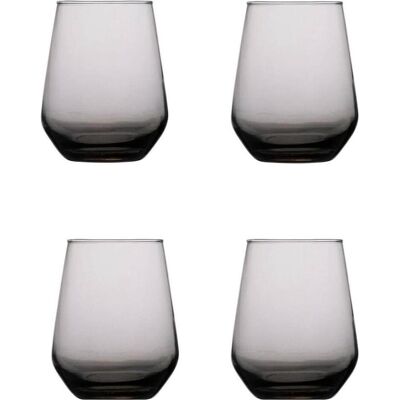 alpina Verres à eau, lot de 4, Verres, Transparent, Gris - Publicité alpina Verres à eau, lot de 4, Verres, Transparent, Gris - Publicité
