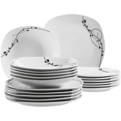 Mäser Londra Ensemble de Vaisselle en Porcelaine - Dinnerware Set - Publicité Mäser Londra Ensemble de Vaisselle en Porcelaine - Dinnerware Set - Publicité