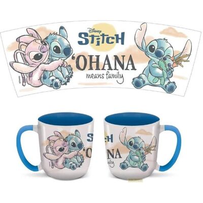 Stor STITCH & ANGEL - Ohana - Mug Elite Intérieur Coloré - 384ml, Tasse, Multicolore - Publicité Stor STITCH & ANGEL - Ohana - Mug Elite Intérieur Coloré - 384ml, Tasse, Multicolore - Publicité