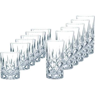 Nachtmann Set de gobelets Noblesse 12pcs, Verres à cocktail, Transparent - Publicité Nachtmann Set de gobelets Noblesse 12pcs, Verres à cocktail, Transparent - Publicité