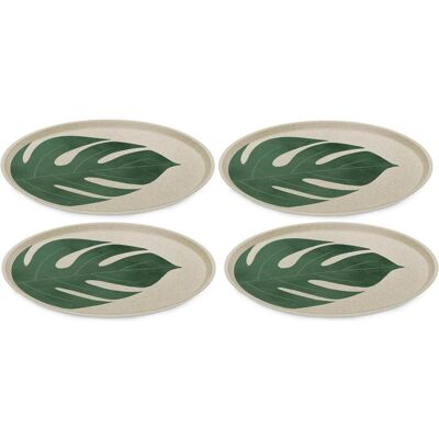 Koziol Assiette plate Connect Monstera 4 pièces,Beige/Vert, Assiettes, Beige - Publicité Koziol Assiette plate Connect Monstera 4 pièces,Beige/Vert, Assiettes, Beige - Publicité