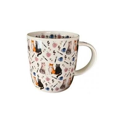 Alex Clark Art Tasse M109 Katzen und Kaffee, Tasse - Publicité Alex Clark Art Tasse M109 Katzen und Kaffee, Tasse - Publicité