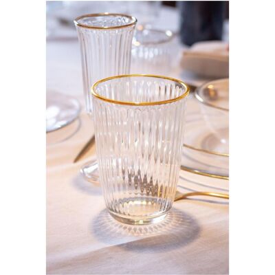 Hermia Splendid Zen V2 Glass Set (4 Pieces), Verres, Or, Transparent - Publicité Hermia Splendid Zen V2 Glass Set (4 Pieces), Verres, Or, Transparent - Publicité