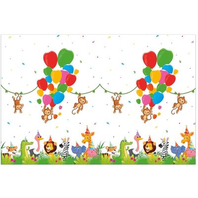 Marque Modèle Nappe d'animaux de la jungle - Nappe - Publicité Marque Modèle Nappe d'animaux de la jungle - Nappe - Publicité