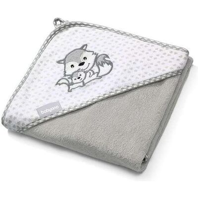 Serviette bébé en bambou BabyOno - 100x100cm, Gris - Accessoire de bain - Publicité Serviette bébé en bambou BabyOno - 100x100cm, Gris - Accessoire de bain - Publicité