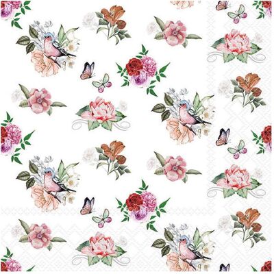 Ambiente, Serviettes de table, Serviette de table à motif 33x33cm Charlotte (20 pcs, 33 x 33 cm) - Publicité Ambiente, Serviettes de table, Serviette de table à motif 33x33cm Charlotte (20 pcs, 33 x 33 cm) - Publicité