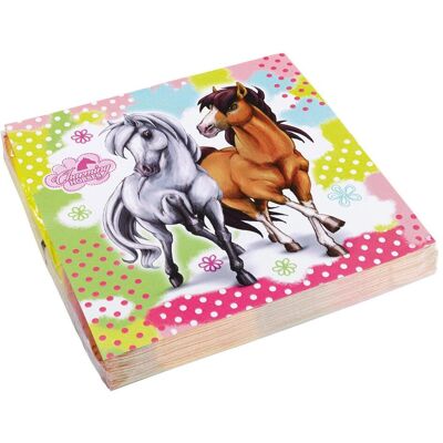 Amscan, Serviettes de table, Chevaux (20 pcs, 33 x 33 cm) - Publicité Amscan, Serviettes de table, Chevaux (20 pcs, 33 x 33 cm) - Publicité