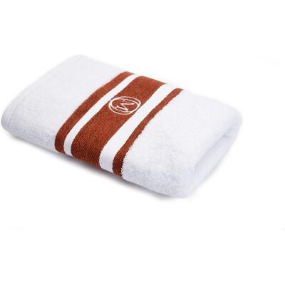 Monogram - Linea - Cannelle - 100x160cm - Serviette de bain - Publicité Monogram - Linea - Cannelle - 100x160cm - Serviette de bain - Publicité