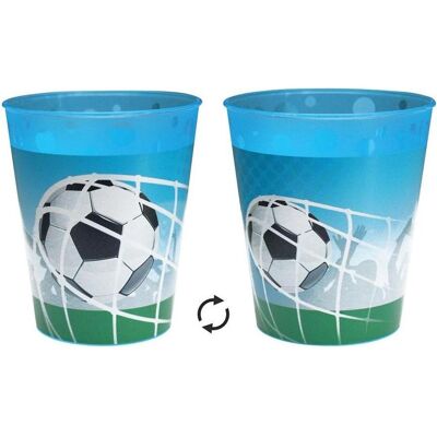 Magni, Nappe, Gobelet de fête Soccer Fans 250ml réutilisable - Publicité Magni, Nappe, Gobelet de fête Soccer Fans 250ml réutilisable - Publicité
