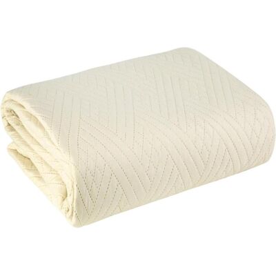 Eurofirany Couverture Unisex - 200x220cm - Crème - Publicité Eurofirany Couverture Unisex - 200x220cm - Crème - Publicité
