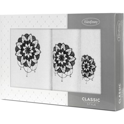 Eurofirany Serviettes 423657 - Unisexe (Gris) - Serviettes - Publicité Eurofirany Serviettes 423657 - Unisexe (Gris) - Serviettes - Publicité