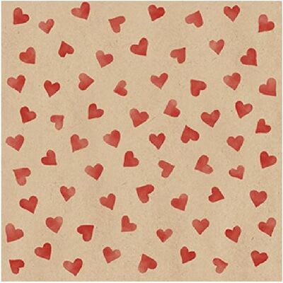 Braun + Company, Serviettes de table, My Heart (20 pcs, 33 x 33 cm) - Publicité Braun + Company, Serviettes de table, My Heart (20 pcs, 33 x 33 cm) - Publicité