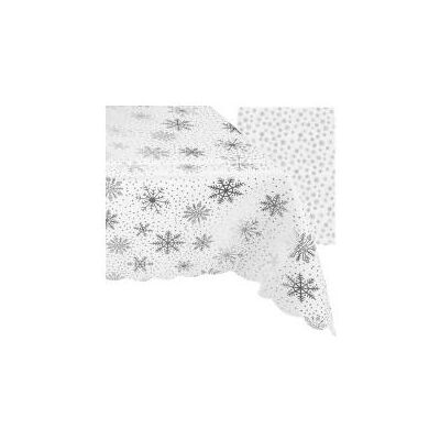 Ruhhy 180x140cm Nappe de Noël - Motif de Flocons de Neige - Publicité Ruhhy 180x140cm Nappe de Noël - Motif de Flocons de Neige - Publicité