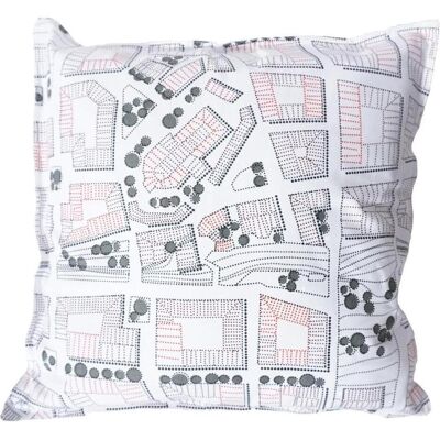 Born in Sweden, Coussin décoratif, Taie d'oreiller City (50 x 50 cm) - Publicité Born in Sweden, Coussin décoratif, Taie d'oreiller City (50 x 50 cm) - Publicité