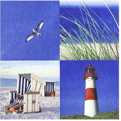 Magni, Serviettes de table, Home Fashion Serviettes Collage Maritime 25x25cm 20 pièces 3 plis (20 pcs, 25 x 25 cm) - Publicité Magni, Serviettes de table, Home Fashion Serviettes Collage Maritime 25x25cm 20 pièces 3 plis (20 pcs, 25 x 25 cm) - Publicité