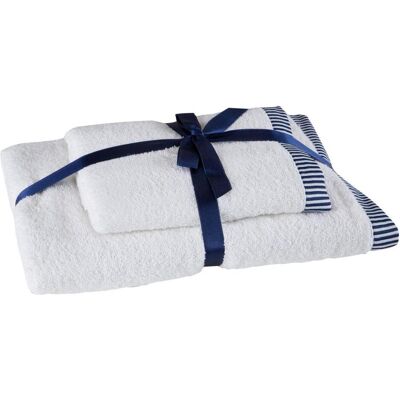 Eurofirany Serviette Unisexe - Motif floral - Coton - 450 GSM - Blanc - Serviette - Publicité Eurofirany Serviette Unisexe - Motif floral - Coton - 450 GSM - Blanc - Serviette - Publicité