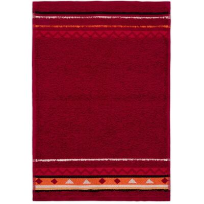 Möve Frottana Country - Serviette en coton rubis - Publicité Möve Frottana Country - Serviette en coton rubis - Publicité