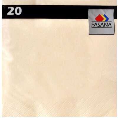 Magni, Serviettes de table, Serviette de table 33x33cm uni crème (20 pcs, 33 x 33 cm) - Publicité Magni, Serviettes de table, Serviette de table 33x33cm uni crème (20 pcs, 33 x 33 cm) - Publicité