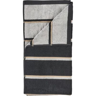 Zone Denmark, Serviette éponge, Handtuch 50 x 100 cm Schwarz/Weichgrau/Kamel (50 x 100 cm) - Publicité Zone Denmark, Serviette éponge, Handtuch 50 x 100 cm Schwarz/Weichgrau/Kamel (50 x 100 cm) - Publicité