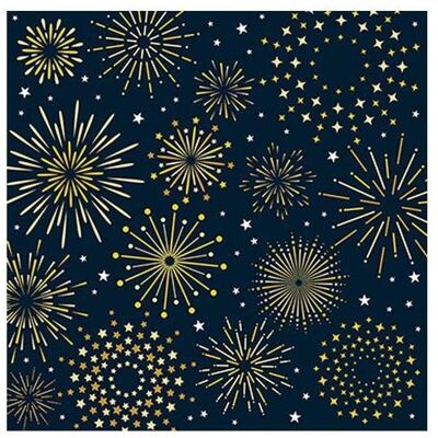 Braun + Company, Serviettes de table, Weihnachtsservietten Firework midnight Beige, 20 Stück (20 pcs, 25 x 25 cm) - Publicité Braun + Company, Serviettes de table, Weihnachtsservietten Firework midnight Beige, 20 Stück (20 pcs, 25 x 25 cm) - Publicité