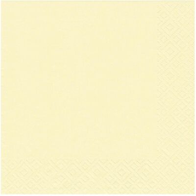 Braun + Company, Serviettes de table, Serviette de table en cellulose 25 x 25 cm paquet de 20 crème (20 pcs, 25 x 25 cm) - Publicité Braun + Company, Serviettes de table, Serviette de table en cellulose 25 x 25 cm paquet de 20 crème (20 pcs, 25 x 25 cm) - Publicité