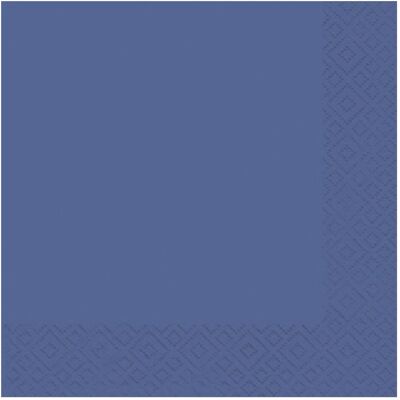 Braun + Company, Serviettes de table, Serviette de table en cellulose 25 x 25 cm paquet de 20 bleu foncé (20 pcs, 25 x 25 cm) - Publicité Braun + Company, Serviettes de table, Serviette de table en cellulose 25 x 25 cm paquet de 20 bleu foncé (20 pcs, 25 x 25 cm) - Publicité