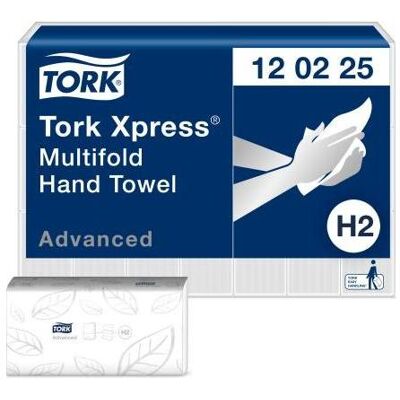 Tork Multifold Hand Towel White 180x21, Essuie-tout, Blanc - Publicité Tork Multifold Hand Towel White 180x21, Essuie-tout, Blanc - Publicité