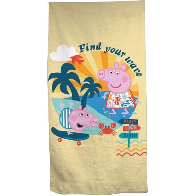 Serviette de plage Peppa Pig - 70x140cm - Multicolore - Publicité Serviette de plage Peppa Pig - 70x140cm - Multicolore - Publicité