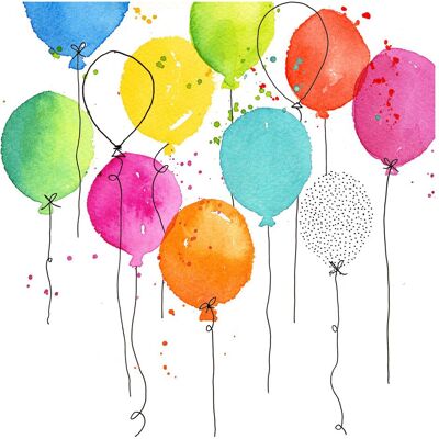 Braun + Company, Serviettes de table, Baloon Party (20 pcs, 33 x 33 cm) - Publicité Braun + Company, Serviettes de table, Baloon Party (20 pcs, 33 x 33 cm) - Publicité