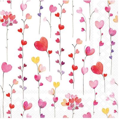Ambiente, Serviettes de table, Serviette "Herz-Girlande" (20 pcs, 33 x 33 cm) - Publicité Ambiente, Serviettes de table, Serviette "Herz-Girlande" (20 pcs, 33 x 33 cm) - Publicité