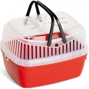 Panama Pet Transport pour rongeurs et lapins, rouge, 30x23x21cm, Transport d'animaux - Publicité Panama Pet Transport pour rongeurs et lapins, rouge, 30x23x21cm, Transport d'animaux - Publicité