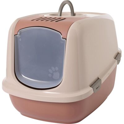 Savic Nestor Jumbo - champagne pink-tuscan rød (Bac à litière fermé), Bac à litière pour chat - Publicité Savic Nestor Jumbo - champagne pink-tuscan rød (Bac à litière fermé), Bac à litière pour chat - Publicité