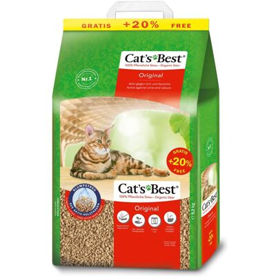 Litière pour chat Catsbest en bois - Biodégradable & Forme des amas - Publicité Litière pour chat Catsbest en bois - Biodégradable & Forme des amas - Publicité