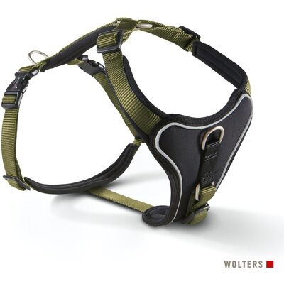 Wolters Harnais Professional Comfort taille 4 60-70 cm x 3,0 cm olive/noir (4, Chien, Général), Collier + laisse - Publicité Wolters Harnais Professional Comfort taille 4 60-70 cm x 3,0 cm olive/noir (4, Chien, Général), Collier + laisse - Publicité