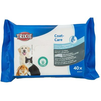 4x Trixie Lingettes d'entretien universelles 40 pièces (Chat, Chien, Petit animal), Hygiène animale - Publicité 4x Trixie Lingettes d'entretien universelles 40 pièces (Chat, Chien, Petit animal), Hygiène animale - Publicité