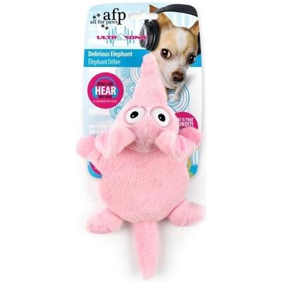 All for Paws AFP Ultrasonic Delirious Elefant (Jouet en peluche pour chiens), Jouets pour chien - Publicité All for Paws AFP Ultrasonic Delirious Elefant (Jouet en peluche pour chiens), Jouets pour chien - Publicité
