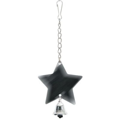 Miroir en forme d'étoile en métal Zolux avec cloche - Accessoire pour cage d'oiseaux - Publicité Miroir en forme d'étoile en métal Zolux avec cloche - Accessoire pour cage d'oiseaux - Publicité