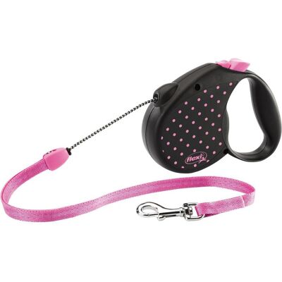 Laisse pour chien Flexi Color Dots 5M Rose - Publicité Laisse pour chien Flexi Color Dots 5M Rose - Publicité