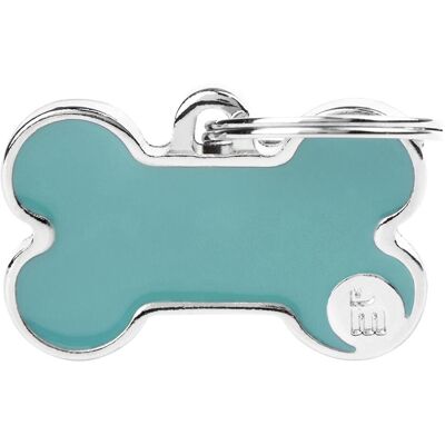 MyFamily - Medaglietta pour Chien Personalizable Osso Basic Handmade Azzurra S - Plaque d’Identité - Publicité MyFamily - Medaglietta pour Chien Personalizable Osso Basic Handmade Azzurra S - Plaque d’Identité - Publicité