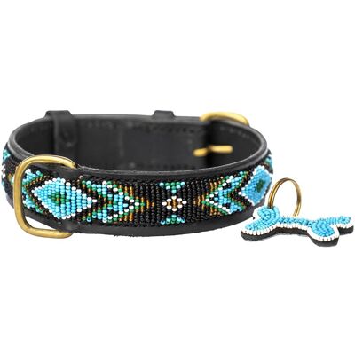 Collier pour Chiens Fait Main Kampuni Terese - Turquoise - Collier - Publicité Collier pour Chiens Fait Main Kampuni Terese - Turquoise - Collier - Publicité