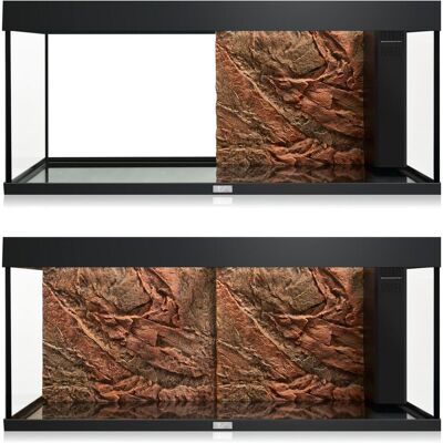 Fond d'aquarium marron foncé Juwel 60x55cm - Effet roche réaliste - Publicité Fond d'aquarium marron foncé Juwel 60x55cm - Effet roche réaliste - Publicité