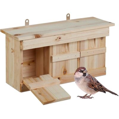Relaxdays Nistkasten Vogelhaus - Maison pour oiseaux - Publicité Relaxdays Nistkasten Vogelhaus - Maison pour oiseaux - Publicité