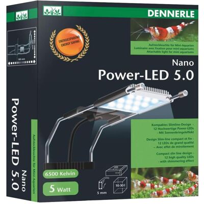 Dennerle - Nano LED 5.0 - Remplacement - Éclairage d'aquarium - Publicité Dennerle - Nano LED 5.0 - Remplacement - Éclairage d'aquarium - Publicité