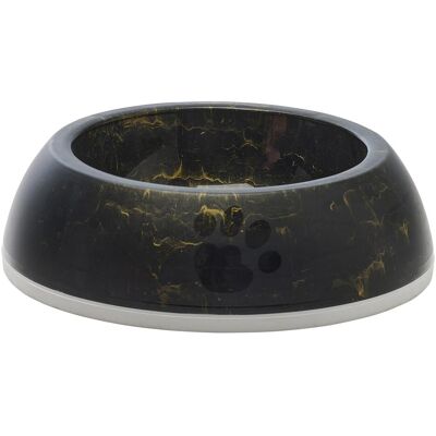 Bol à nourriture pour animaux Delice Marble - Noir/Or - 0,6L - Publicité Bol à nourriture pour animaux Delice Marble - Noir/Or - 0,6L - Publicité